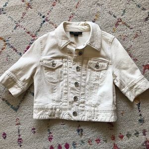 Style & Co, size S, white denim jacket